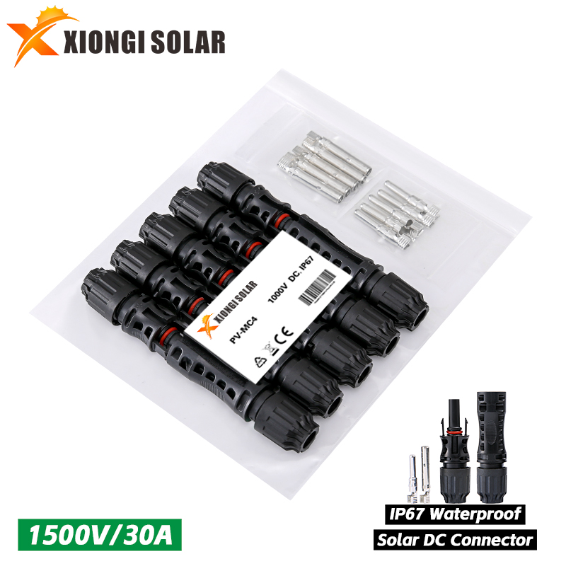 Solar Cable Mc4 Connector - Kit konektor Panel surya DC 1000V30A,