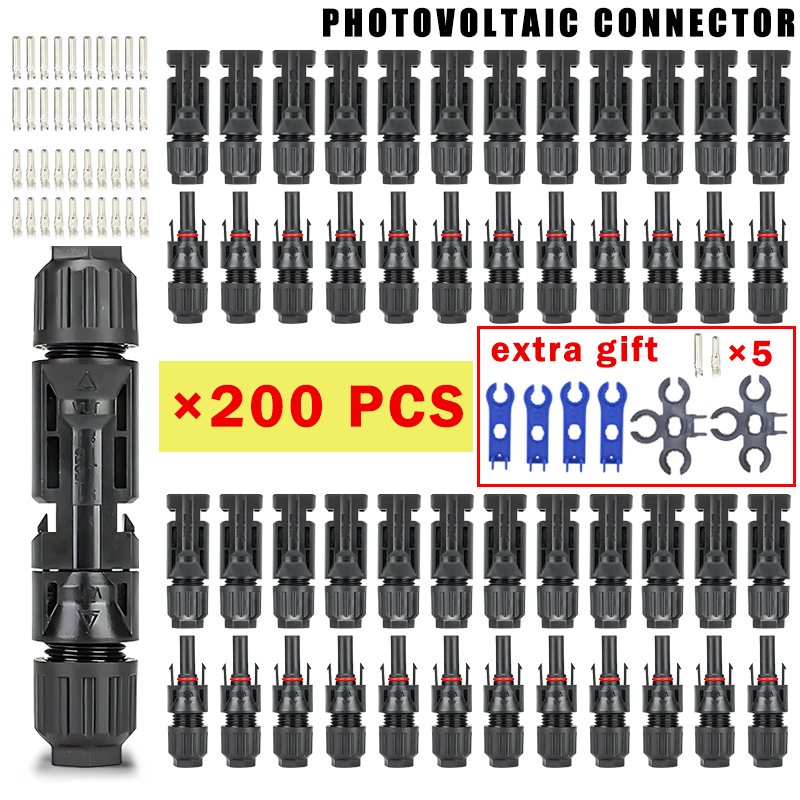 Solar Cable Mc4 Connector - 400/200/100/20 buah Kit konektor tenaga surya