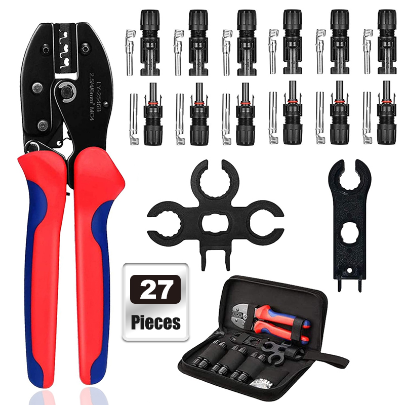 Solar Cable Mc4 Connector - Solar Crimping tang alat Kit untuk