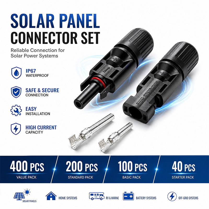 Solar Cable Mc4 Connector - 600/400/200/100/40/20 Buah Kit Konektor Panel Surya
