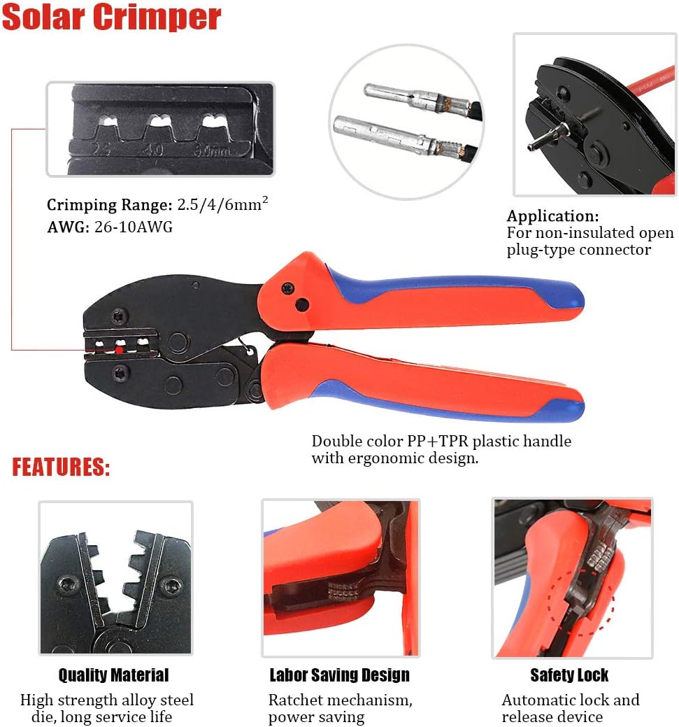 Kit Alat Crimper Panel Surya d - Solar Cable Mc4 Connector ulasan dan harga